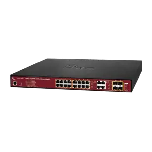 Switch gerenciável Interlogix IFS Ns3702-24p-4s Gigabit Ethernet Poe de 24 portas