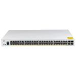 witch de rede Cisco Catalyst 1000-48P-4G-L, 48 portas Gigabit Ethernet PoE+, orçamento PoE de 370 W, 4 portas de uplink SFP de 1 G, Enhanced Limited (C1000-48P-4G-L)